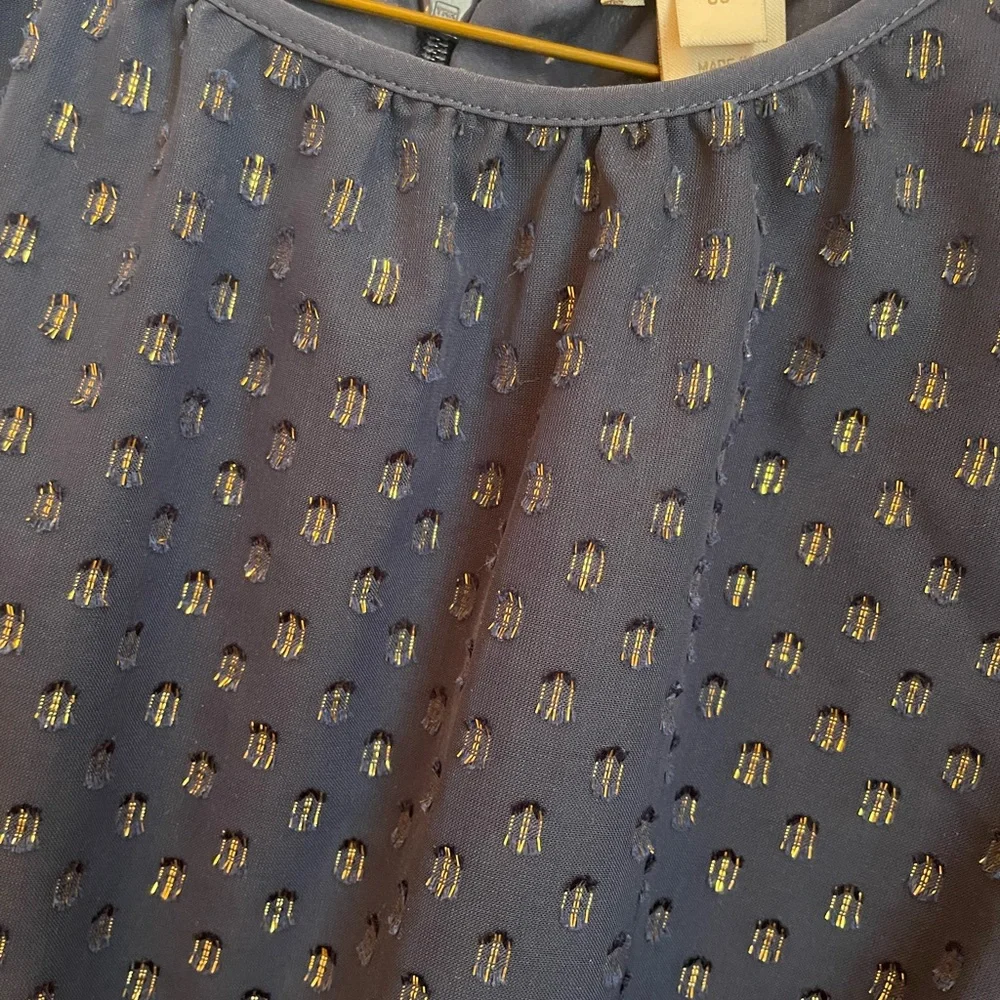 J. Crew Navy Dress with Metallic Details - Picture 6 of 6